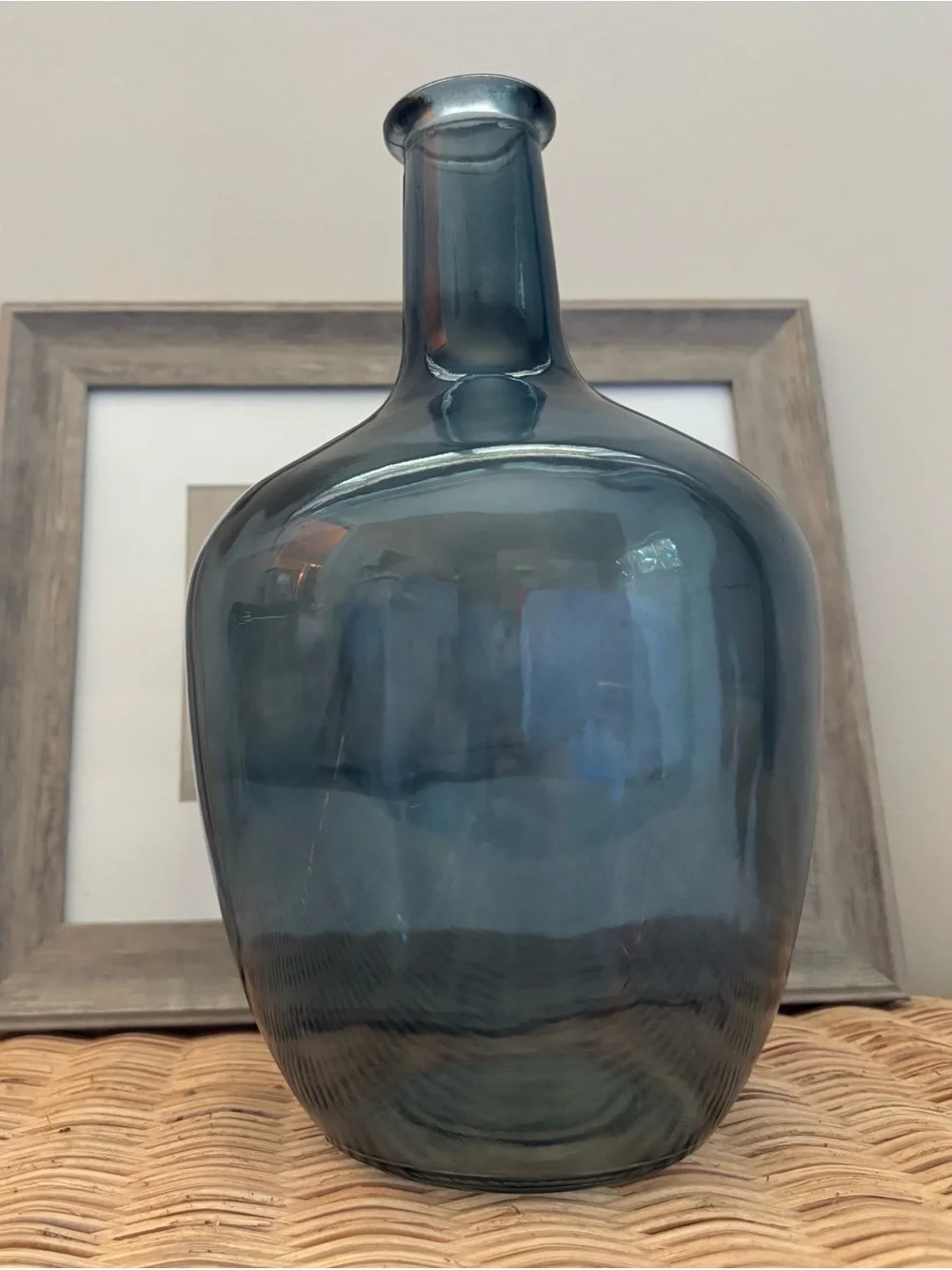 Blue Glass Decorative Vase - Home Accents